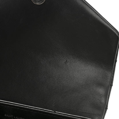 Saint Laurent Calfskin Y Quilted Monogram Toy Loulou Crossbody Bag Black 11 of 11
