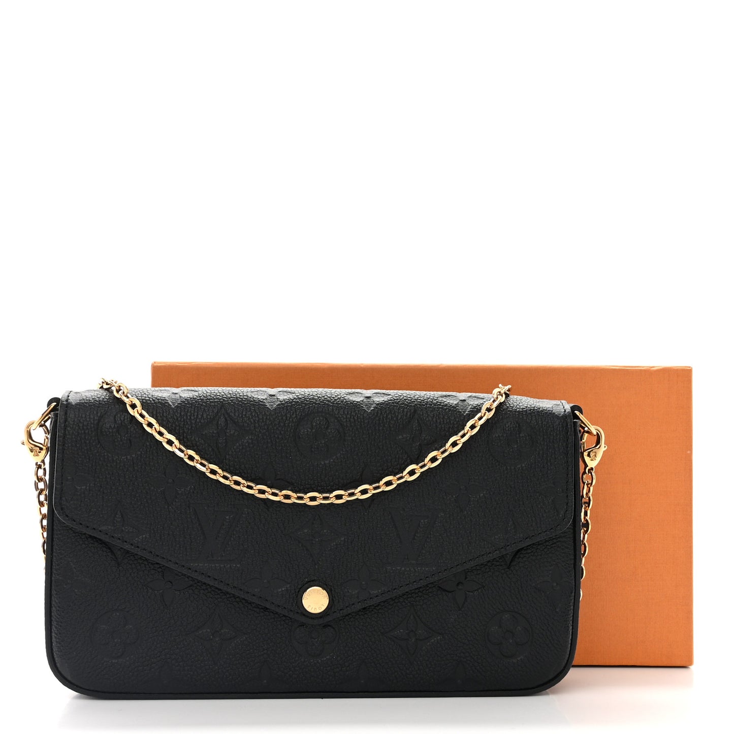 Empreinte Pochette Felicie Chain Wallet Black