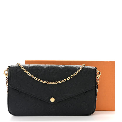 Louis Vuitton Empreinte Pochette Felicie Chain Wallet Black 11 of 11