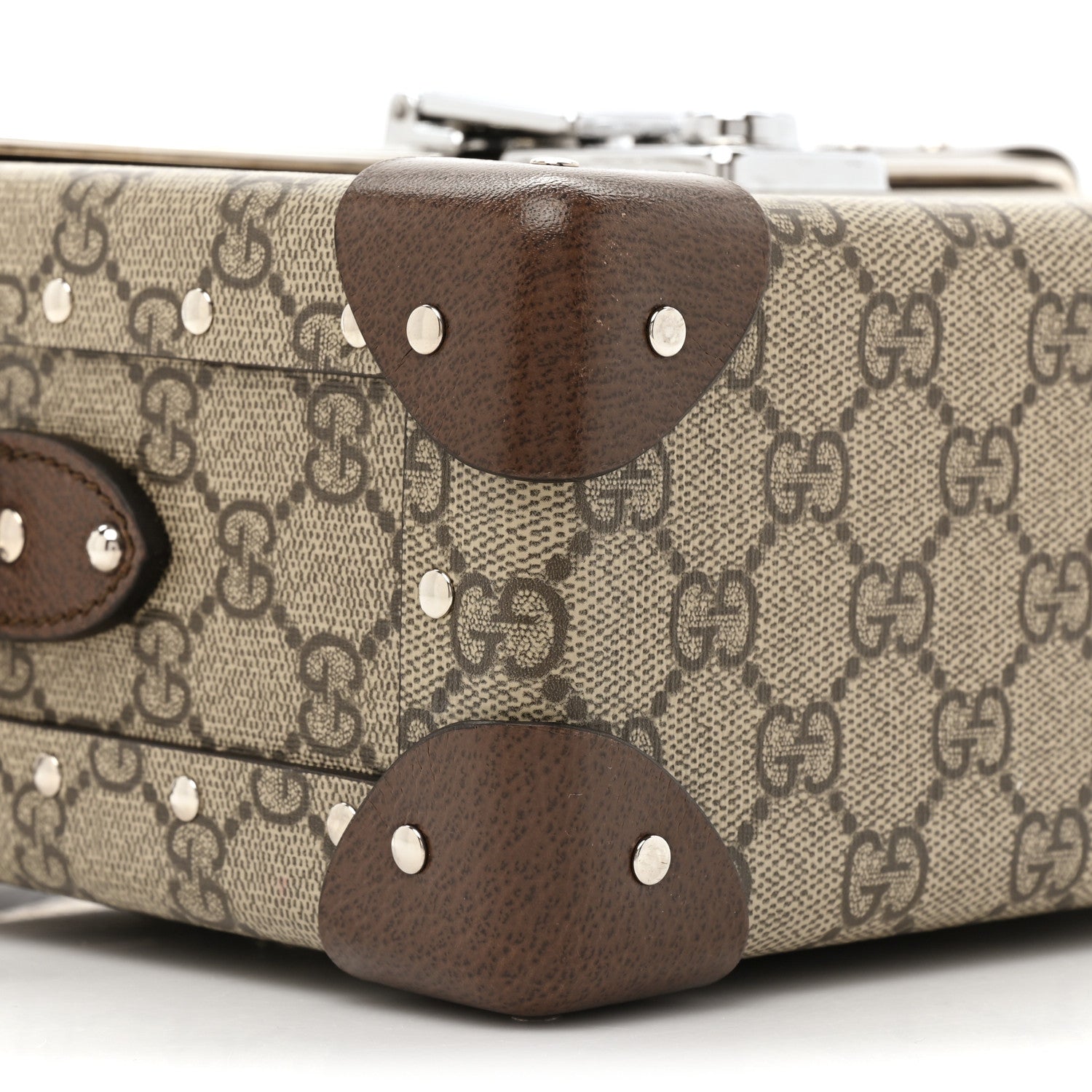Gucci GG Supreme Monogram Globe-Trotter Beauty Case Brown 9 of 12