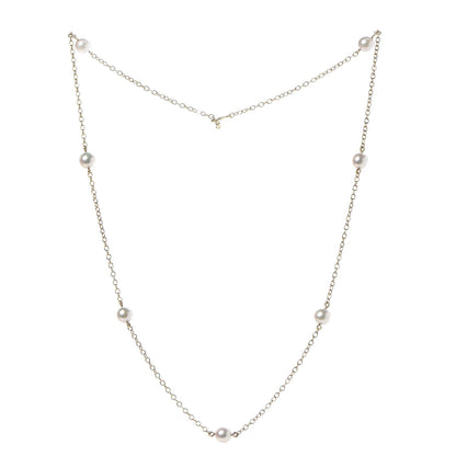 Tiffany 18K Yellow Gold 5-5.5mm Elsa Peretti Pearls By The Yard Necklace 3 of 6