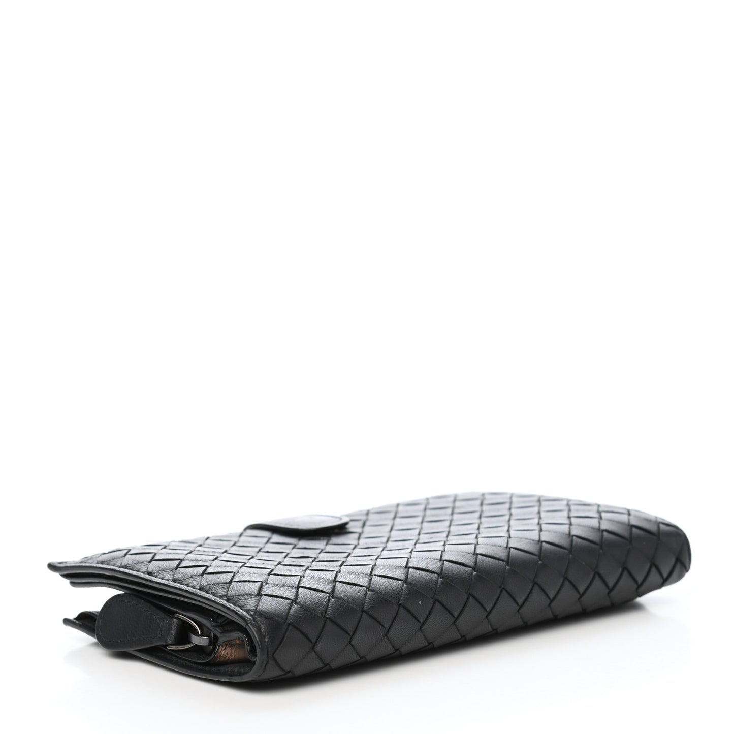 Nappa Intrecciato Continental Wallet Black