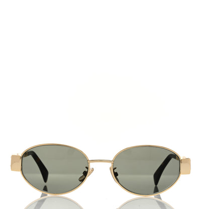 Celine Metal Triomphe 01 Sunglasses CL40235U Gold Green 2 of 7