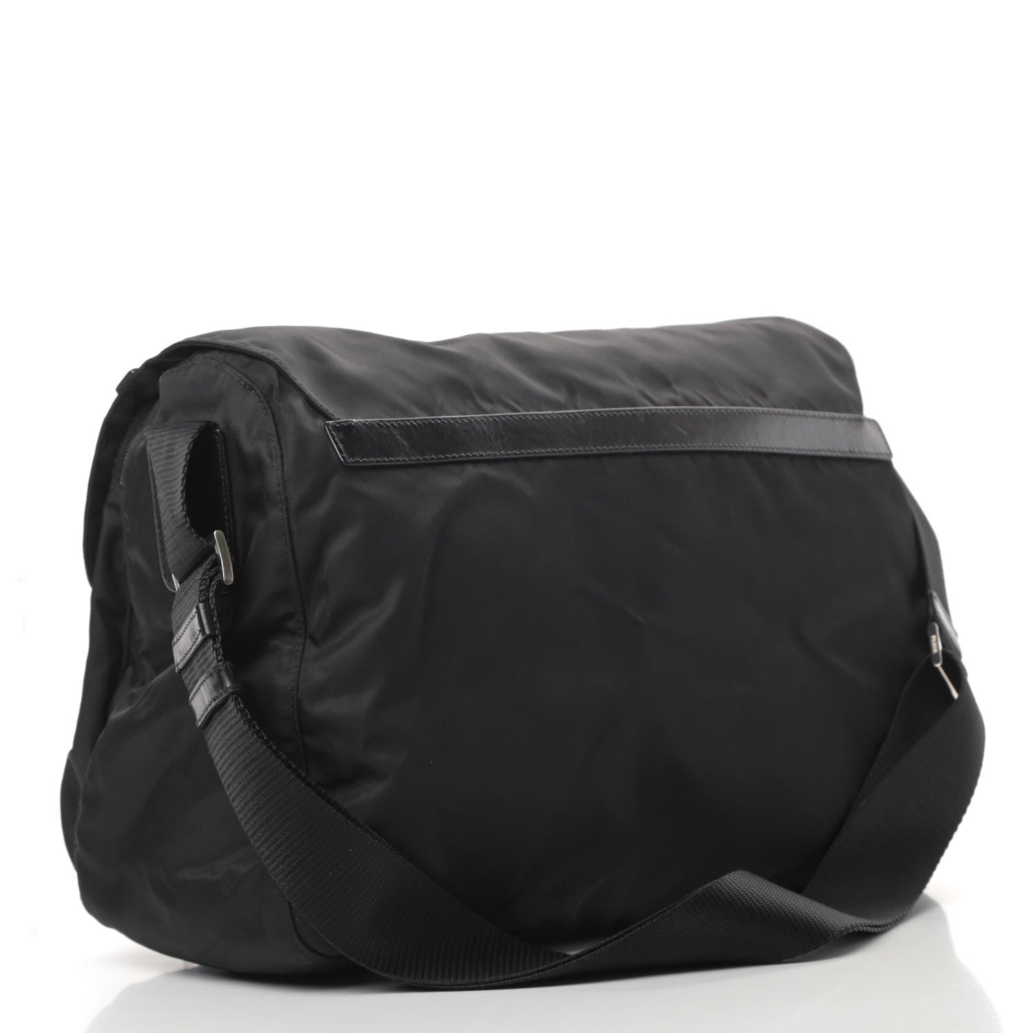 Prada Nylon Vela Messenger Bag Black 3 of 10