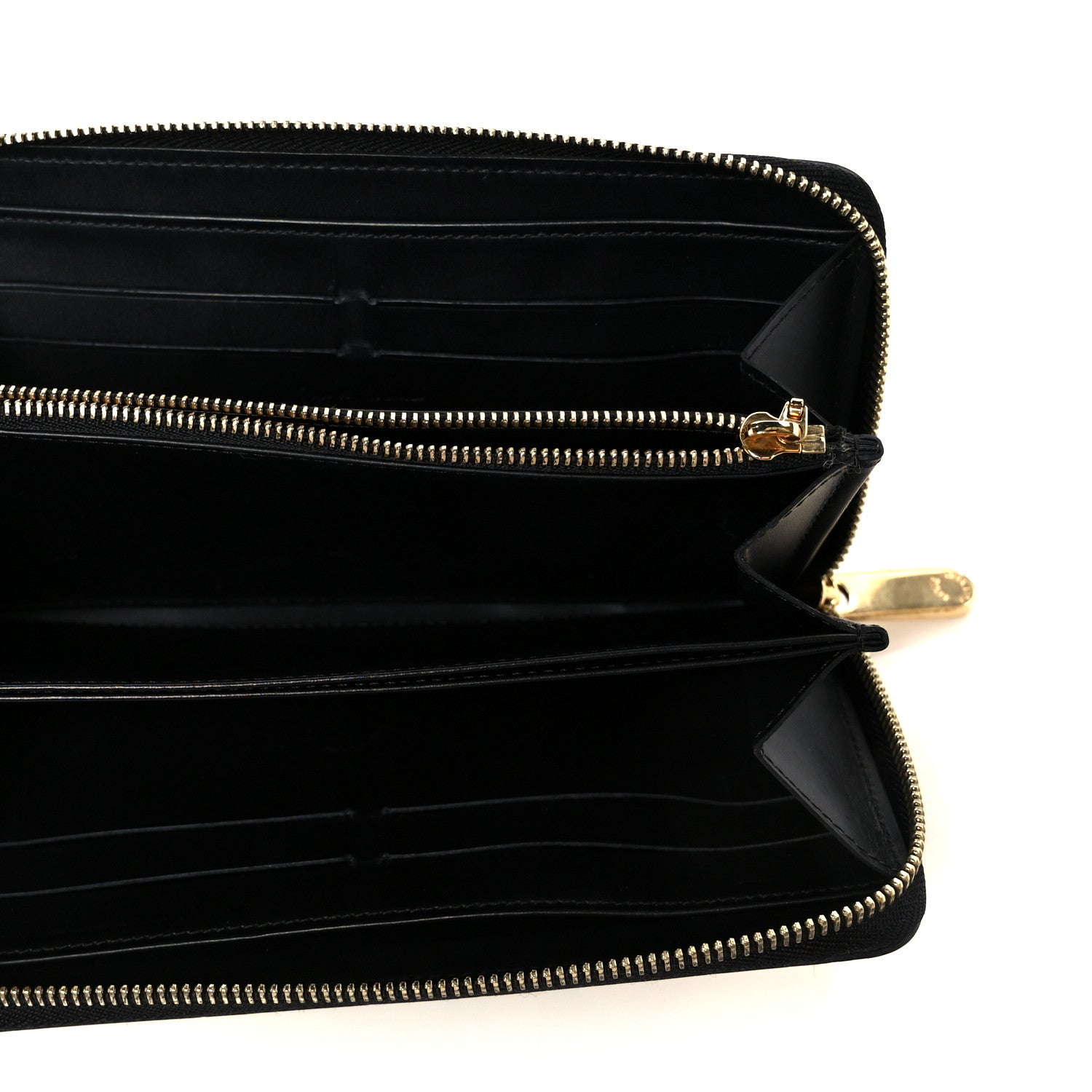 Louis Vuitton Vernis Kusama Infinity Dots Zippy Wallet Black 5 of 8