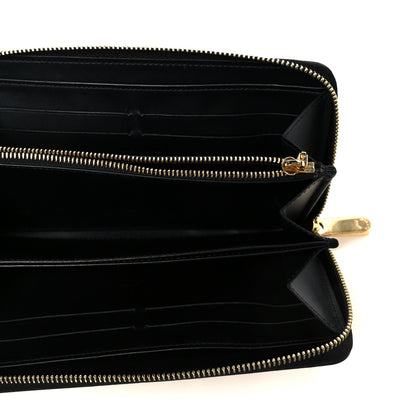 Louis Vuitton Vernis Kusama Infinity Dots Zippy Wallet Black 5 of 8