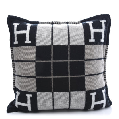 Hermes Wool Cashmere Avalon III Pillow PM Ecru Black 1 of 3