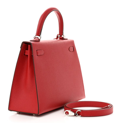Hermes Epsom Kelly Sellier 25 Rouge Casaque 3 of 10