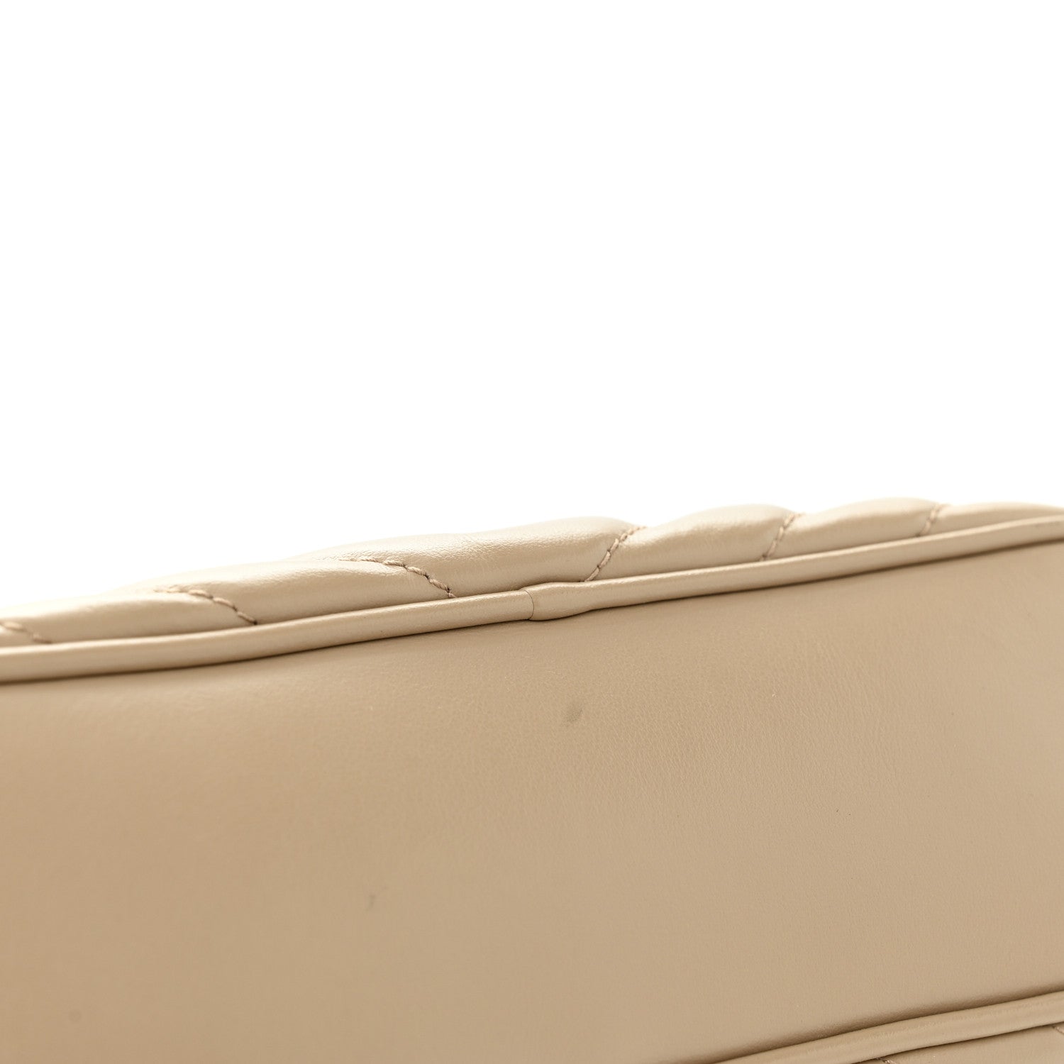 Saint Laurent Calfskin Matelasse Monogram Lou Camera Bag Dark Beige 11 of 14