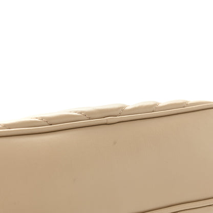 Saint Laurent Calfskin Matelasse Monogram Lou Camera Bag Dark Beige 11 of 14