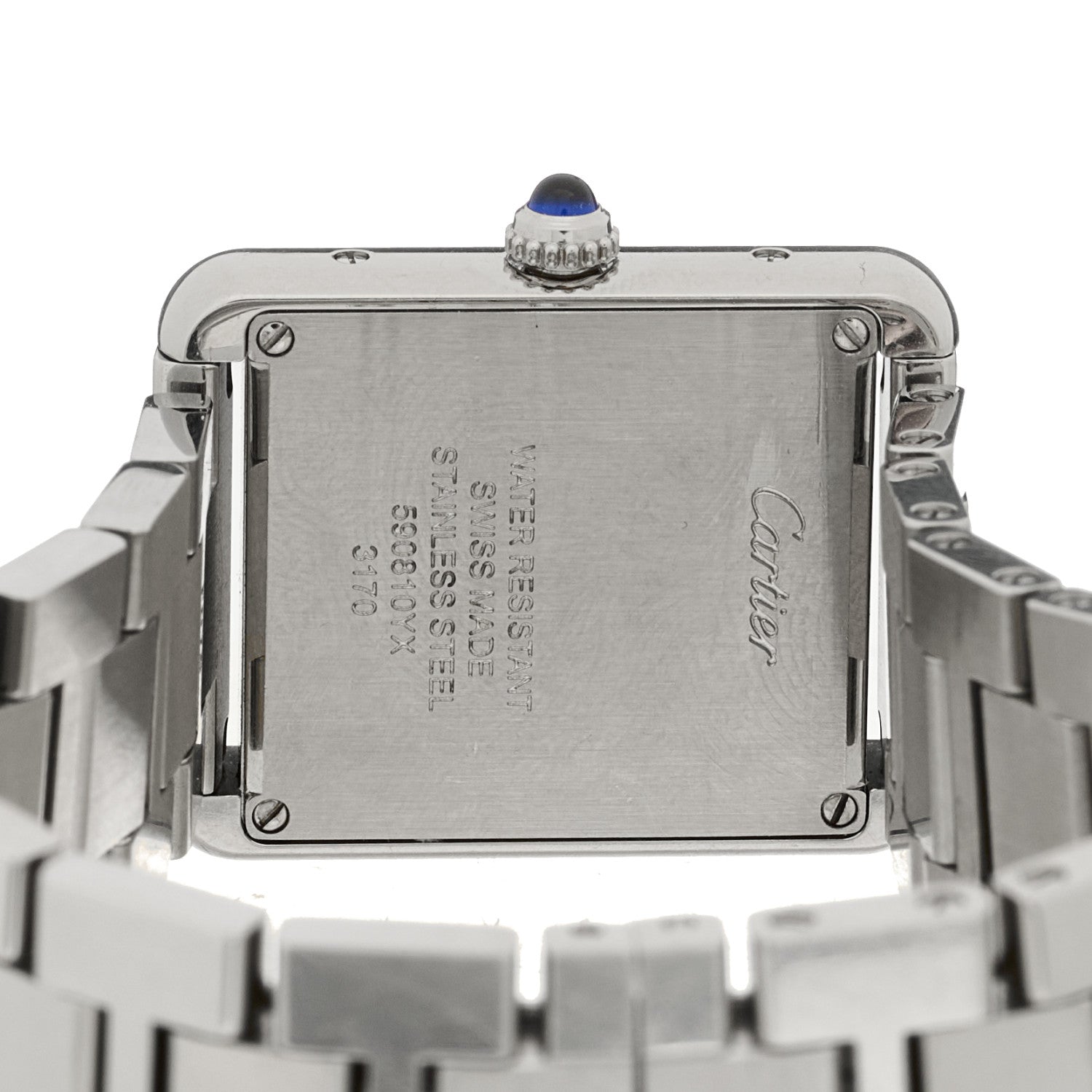Cartier Stainless Steel 24mm Tank Solo Quartz Watch 4 of 5