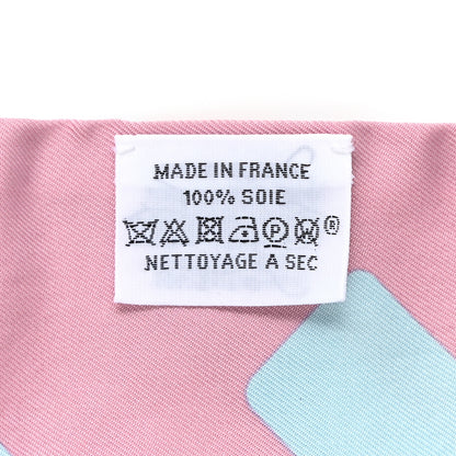 Hermes Silk Les Coupes Tattoo Twilly Ciel Vieux Rose 4 of 5