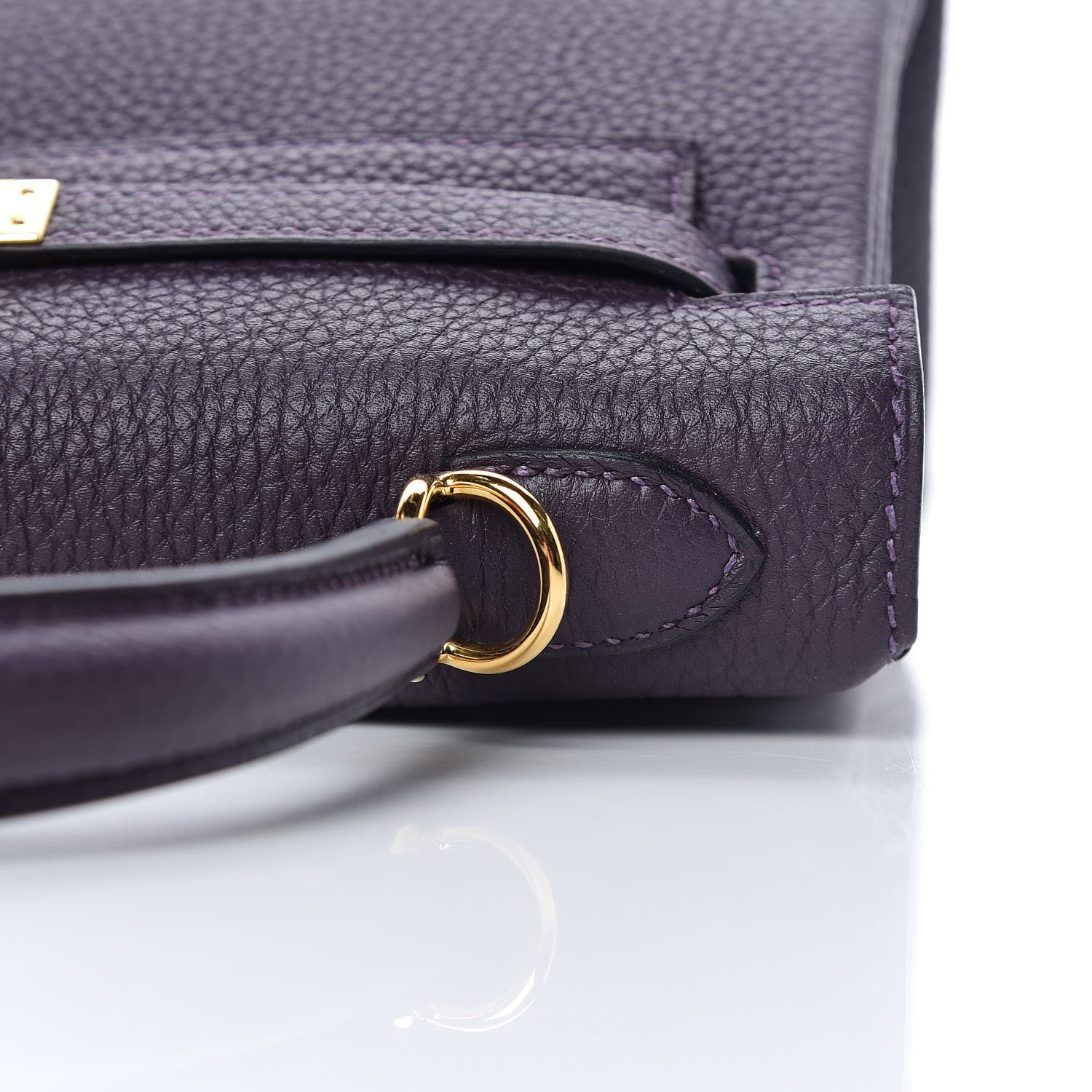 Hermes Togo Kelly Retourne 25 Raisin 13 of 38