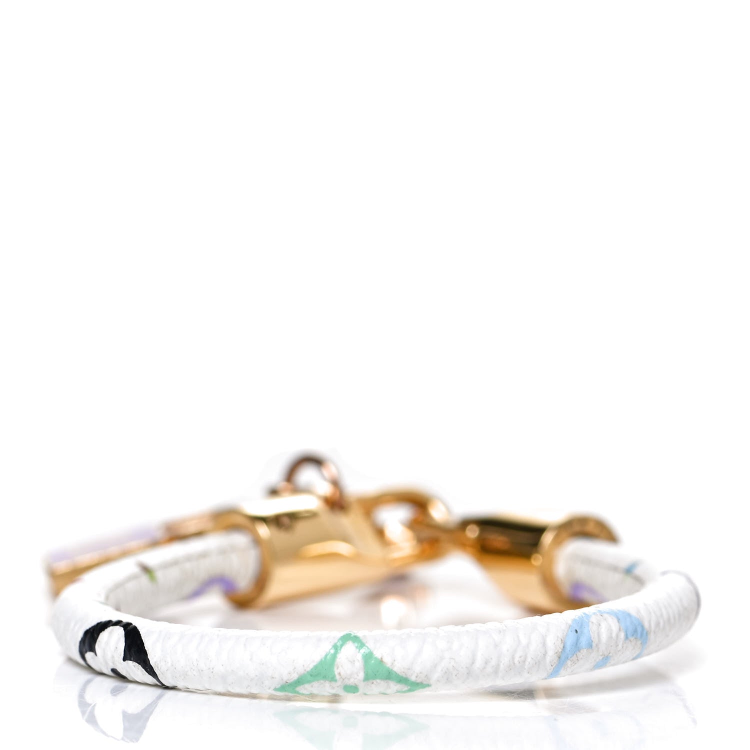 Louis Vuitton Monogram Multicolor Luck It Bracelet 19 White 3 of 5