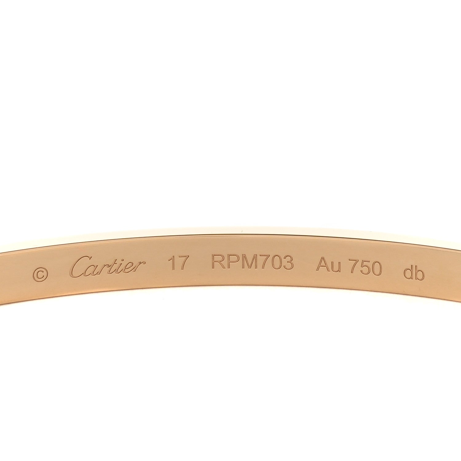 Cartier 18K Yellow Gold Small LOVE Bracelet 17 3 of 5