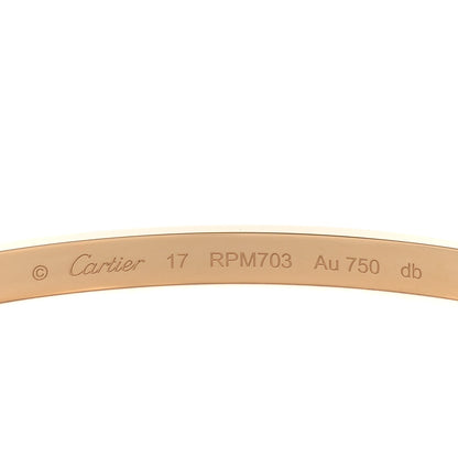 Cartier 18K Yellow Gold Small LOVE Bracelet 17 3 of 5
