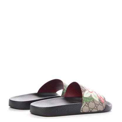 Gucci GG Supreme Monogram Tian Womens Slide Sandals 41 Beige Multicolor 4 of 9