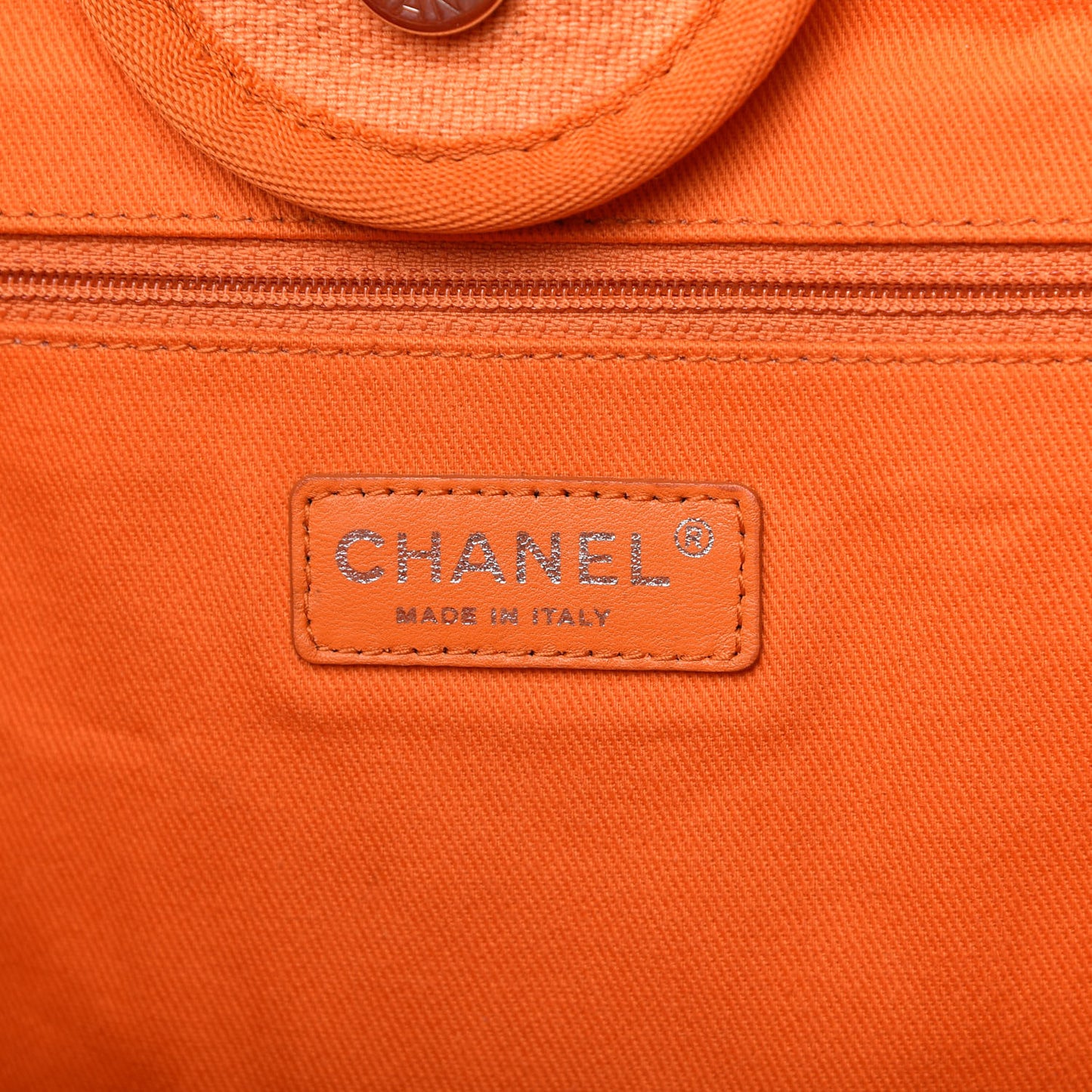 Canvas Medium Deauville Tote Orange