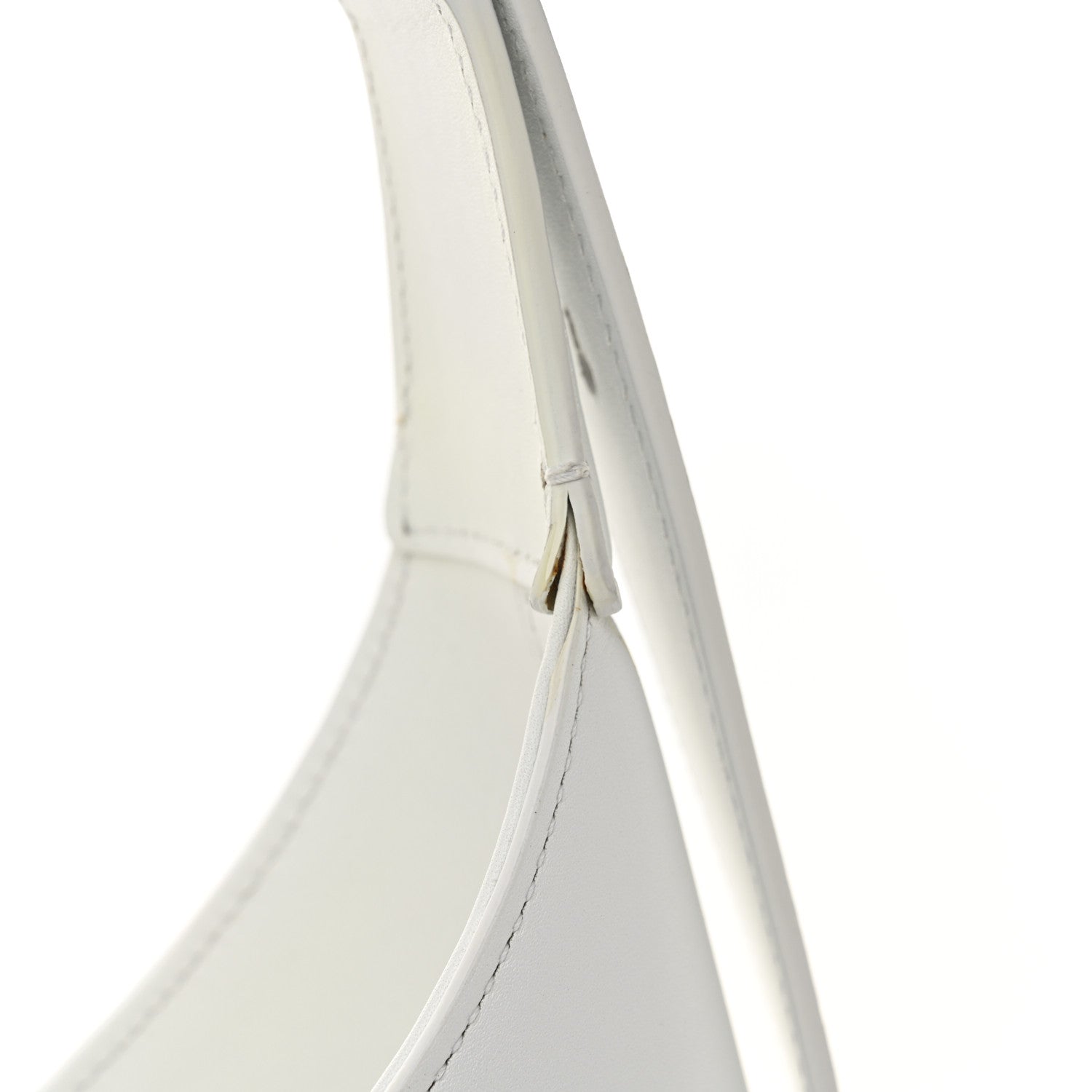 Salvatore Ferragamo Soft Calfskin Large Gancini Arch Hobo Optic White 13 of 14