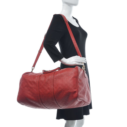 Gucci Guccissima Large Carry On Duffle Red 2 of 15