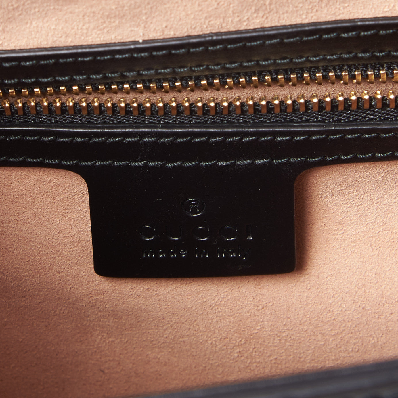 Gucci Guccissima Signature Small Padlock Top Handle Bag Black 8 of 8