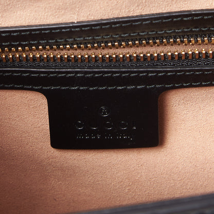 Gucci Guccissima Signature Small Padlock Top Handle Bag Black 8 of 8