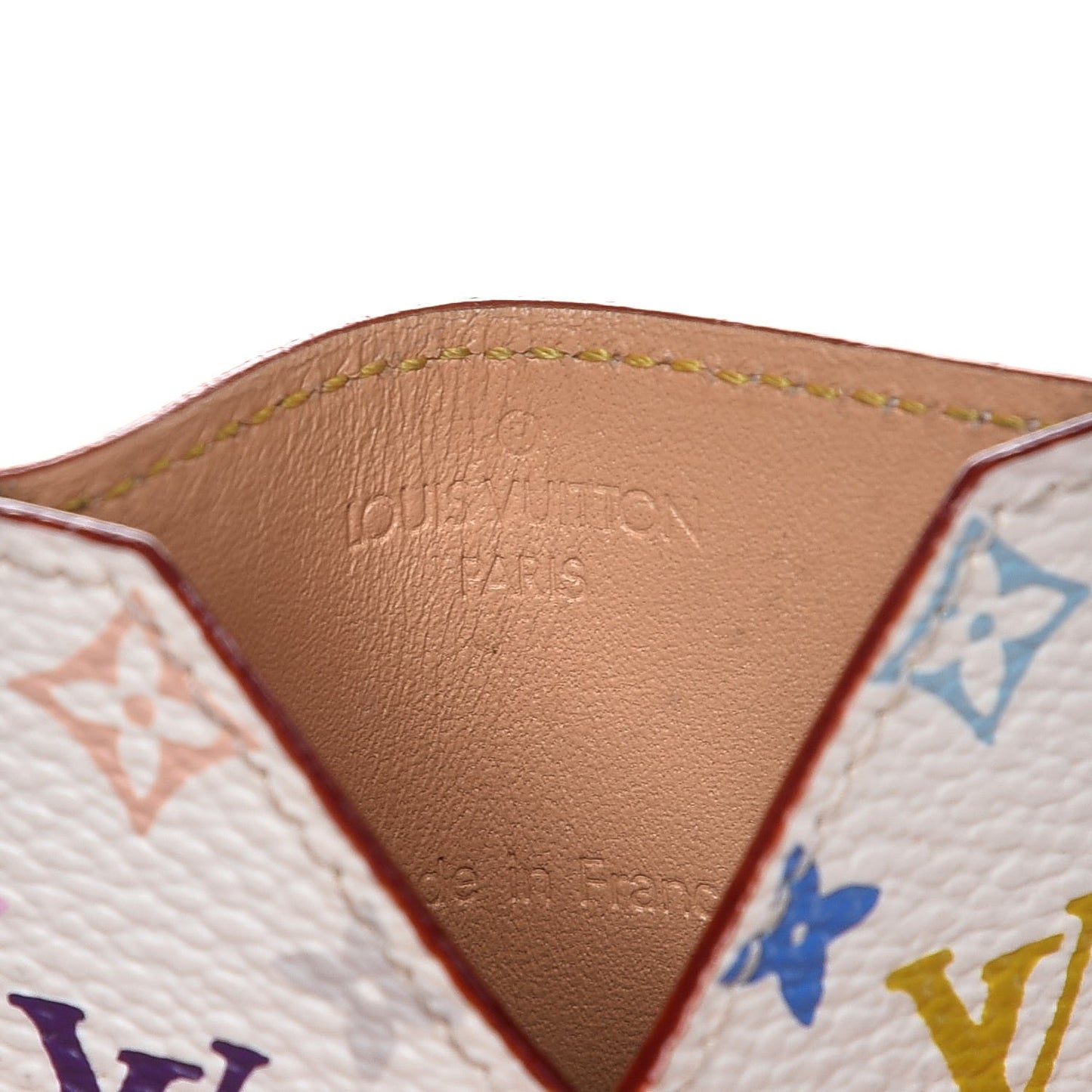 Monogram Multicolor Mirror and Case Pouch White