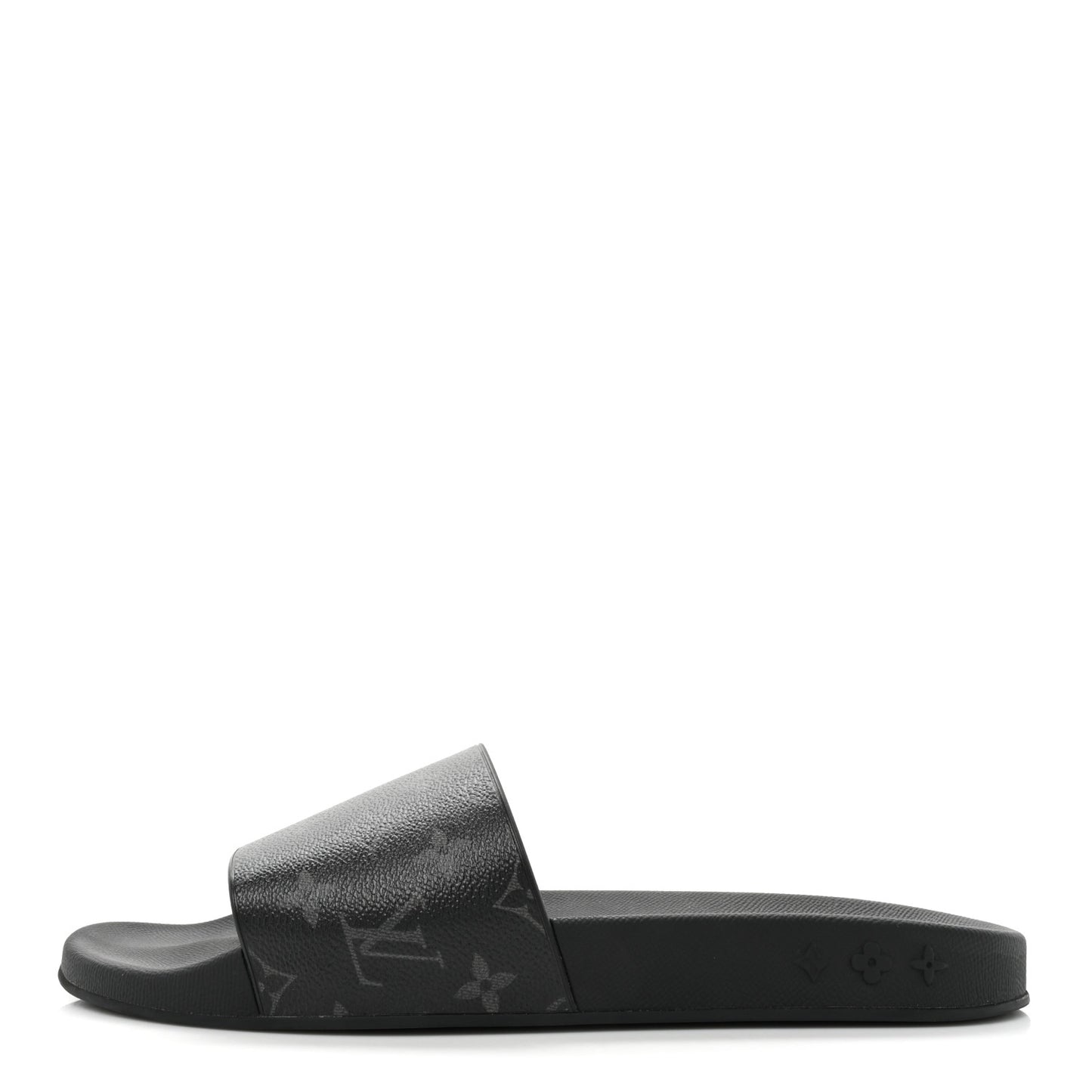 Rubber Monogram Eclipse Mens Waterfront Mules 11 Black