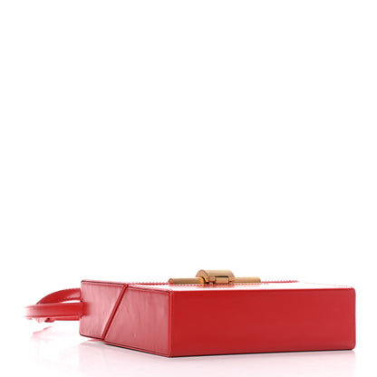 Bottega Veneta Calfskin Daisey Box Clutch Red 3 of 10
