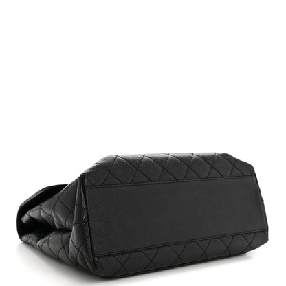 Chanel Caviar Quilted Jumbo Kelly Flap Black 4 of 17