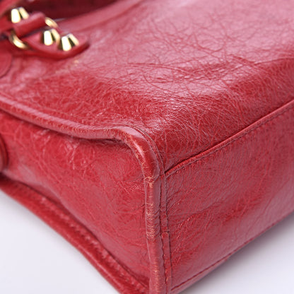 Balenciaga Agneau Classic Gold Hardware Mini City Rouge Sapphire 20 of 25