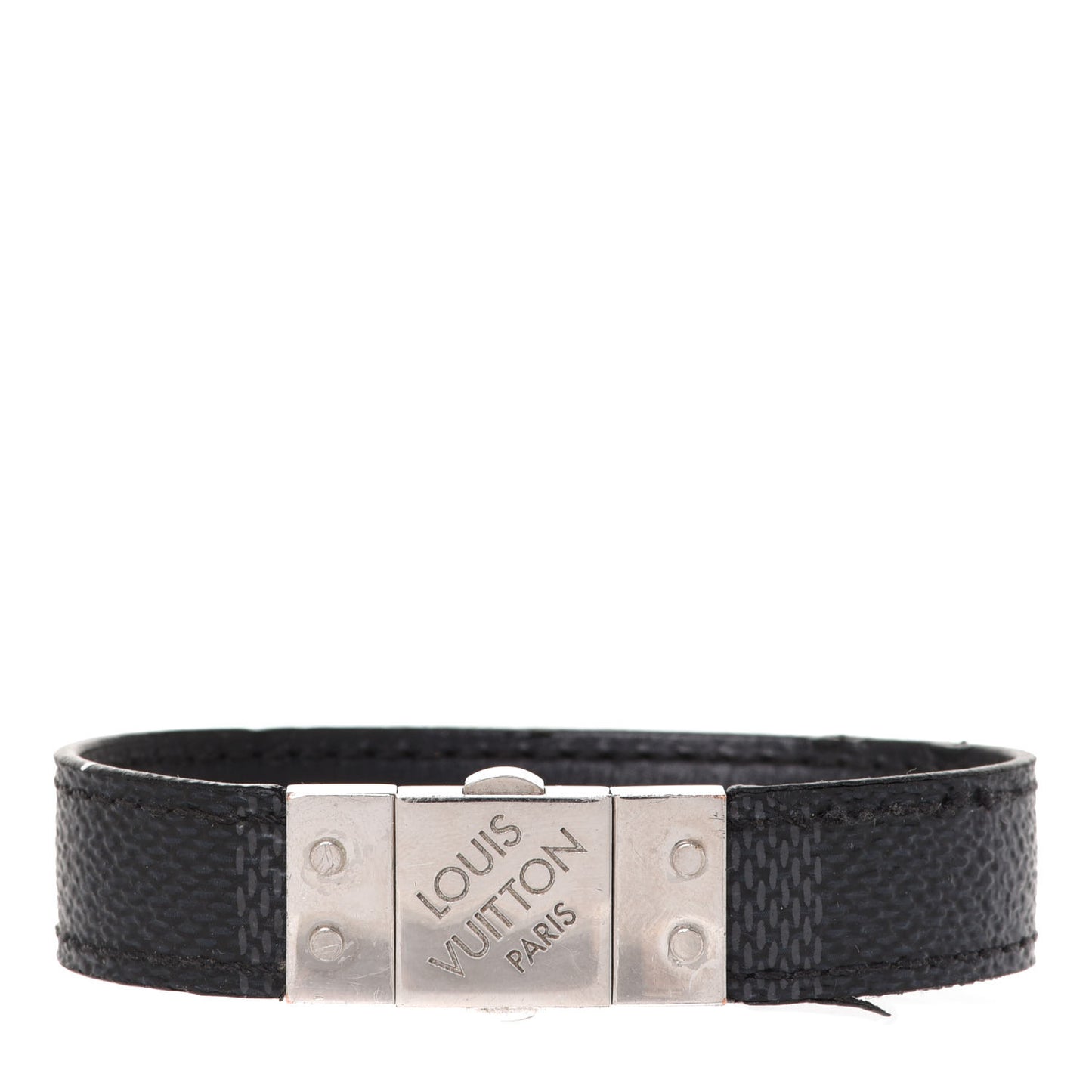 Damier Graphite Check It Reversible Bracelet 21