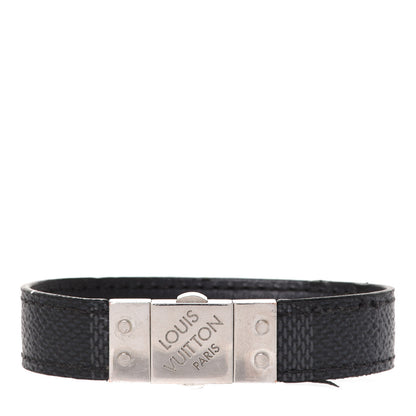 Louis Vuitton Damier Graphite Check It Reversible Bracelet 21 1 of 4