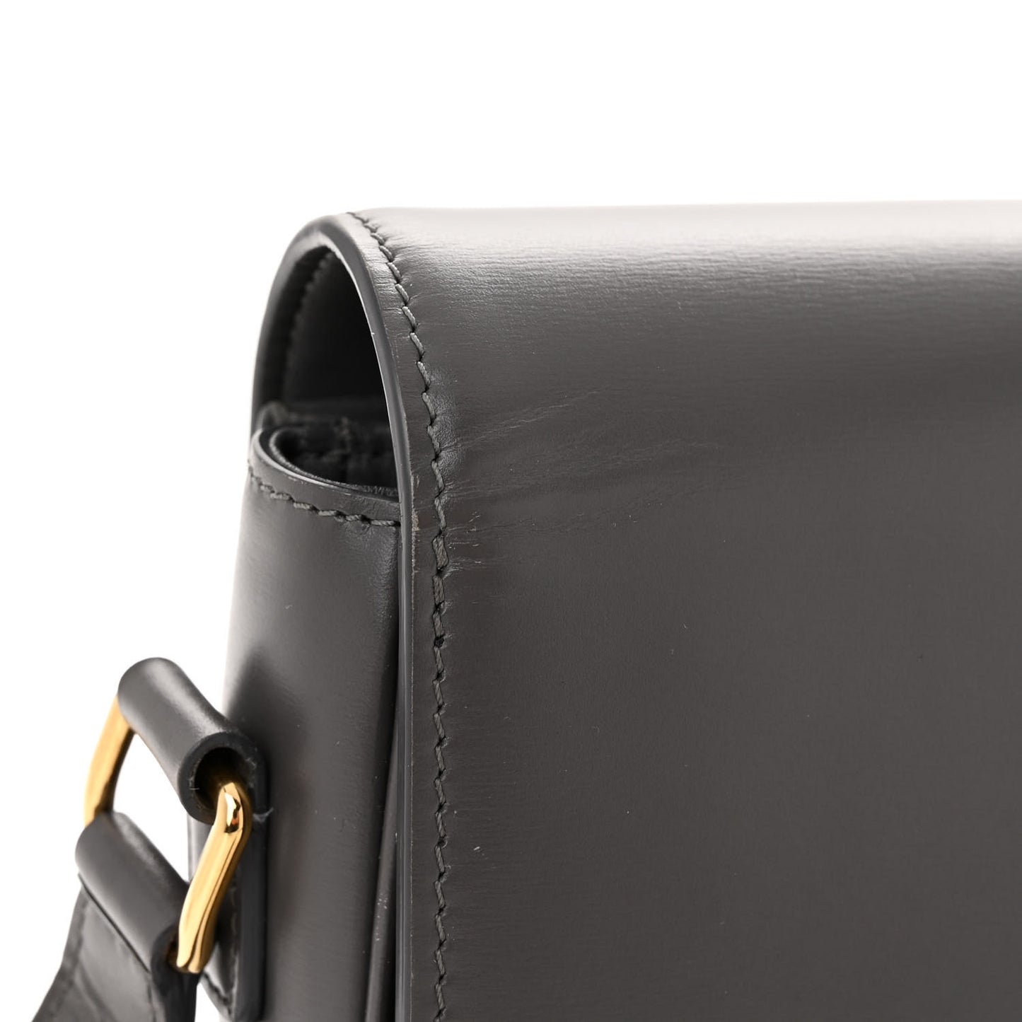 Shiny Calfskin Medium Triomphe Grey