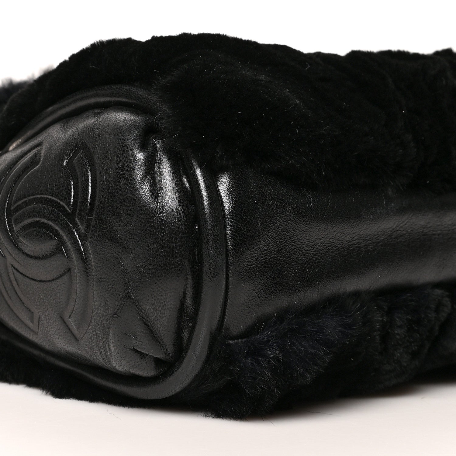 Chanel Fur Small Ultimate Soft Tote Black 8 of 9