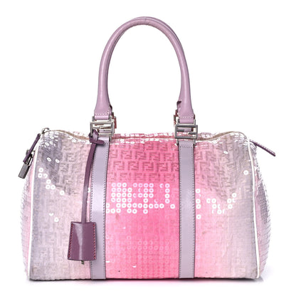 Fendi Sequin Zucchino Boston Pink 1 of 15