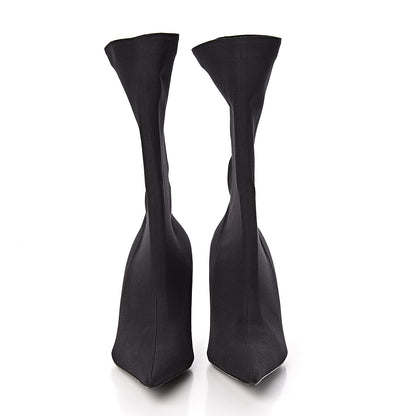 Balenciaga Jersey Crepe Extreme Pointed Toe Knife Booties 36 Black 2 of 5