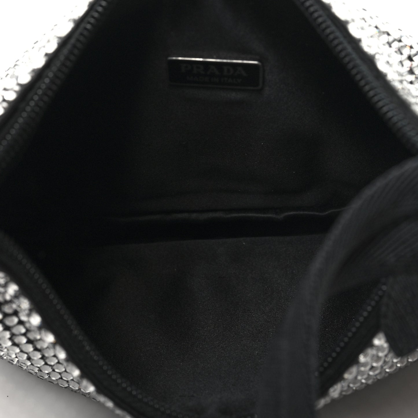 Satin Crystal Mini Re-Edition 2000 Bag Cristal
