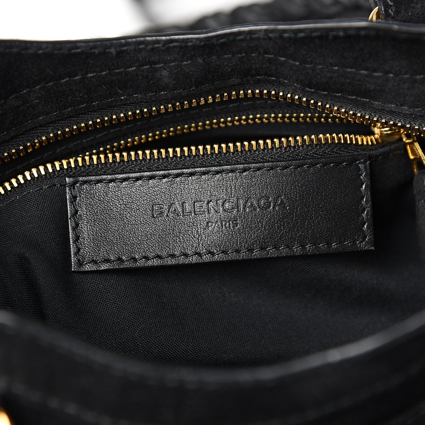 Baby Daim Suede Giant 12 Gold Hardware Mini City Black