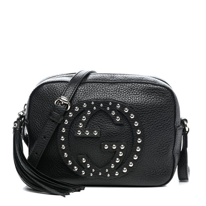 Gucci Pebbled Calfskin Studded Small Soho Disco Bag Black 1 of 10