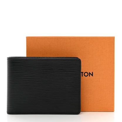 Louis Vuitton Epi Slender Wallet Black 8 of 8