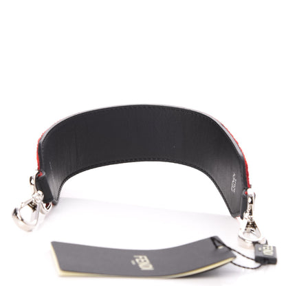 Fendi Velvet FF Mini Strap You Red 2 of 5