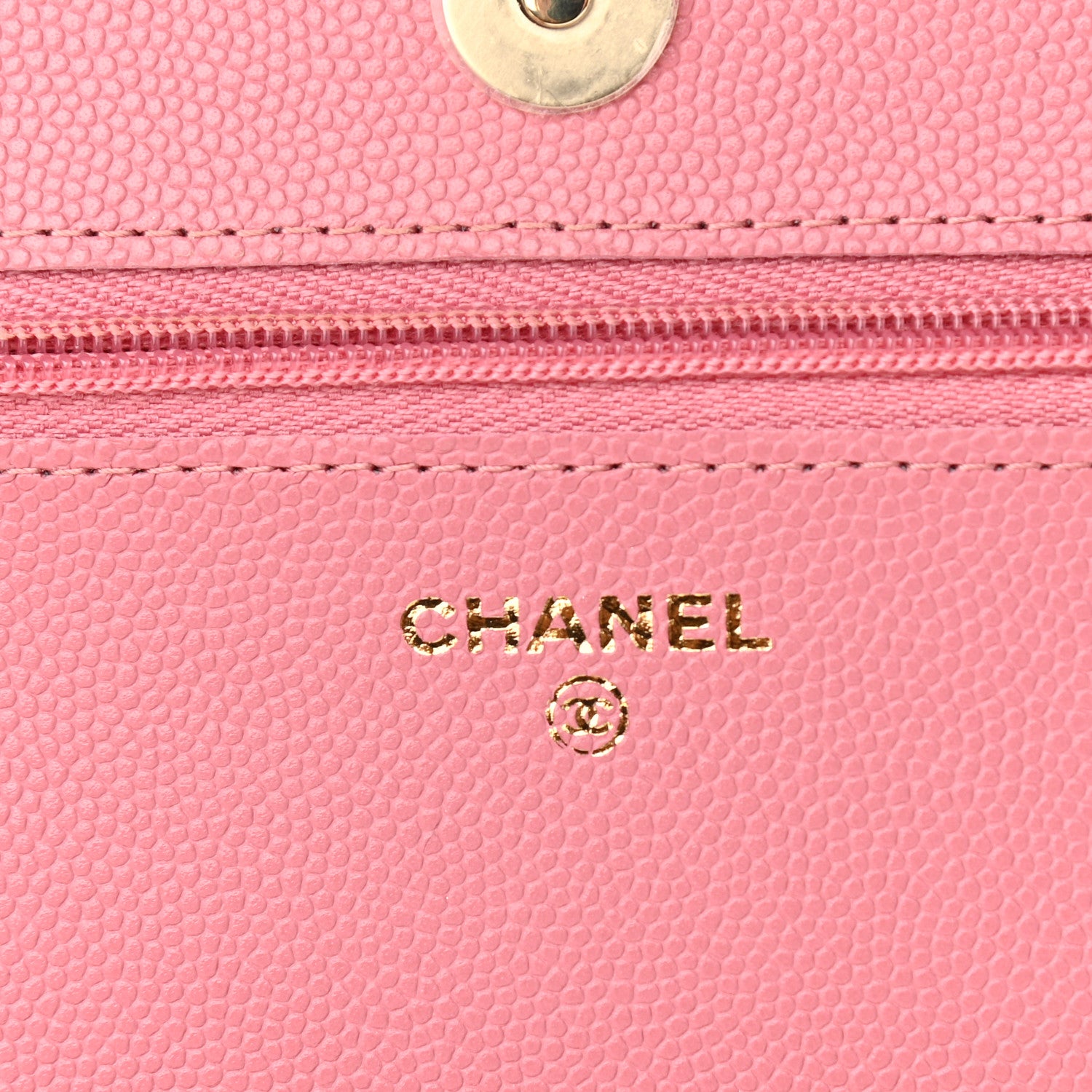 Chanel Caviar Quilted Wallet On Chain WOC Dark Pink 6 of 12