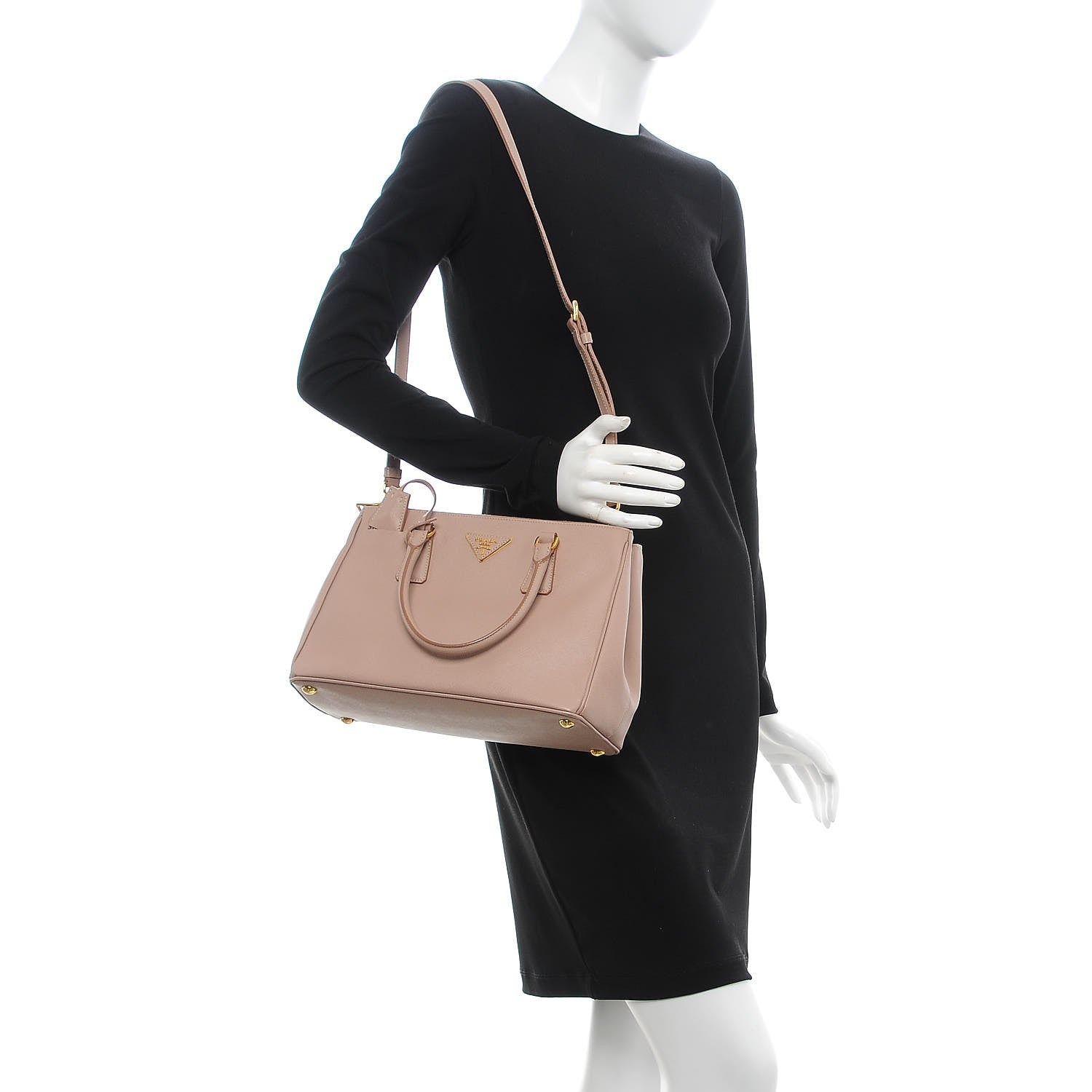 Prada Saffiano Small Galleria Double Zip Tote Cammeo 2 of 15