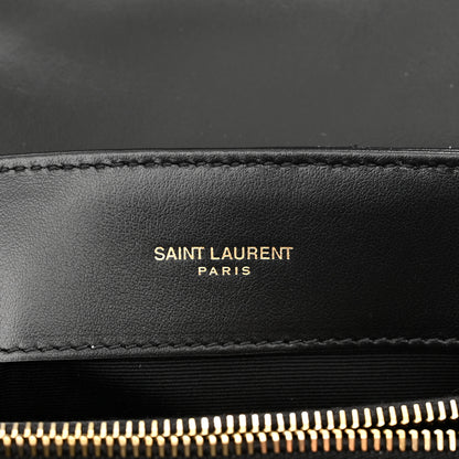 Saint Laurent Calfskin Y Quilted Monogram Small Loulou Chain Satchel Black 6 of 12