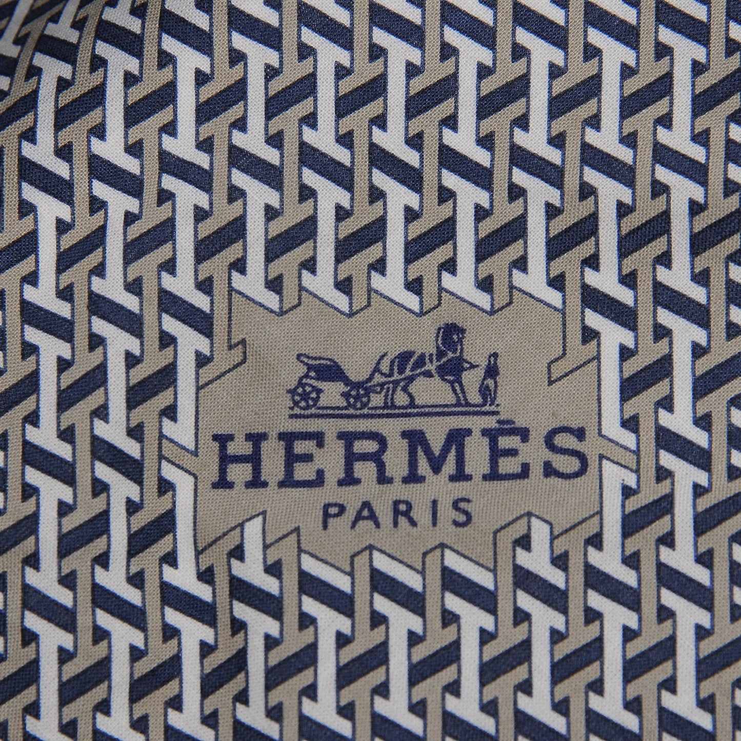Cotton H Sublime Losange Scarf GM