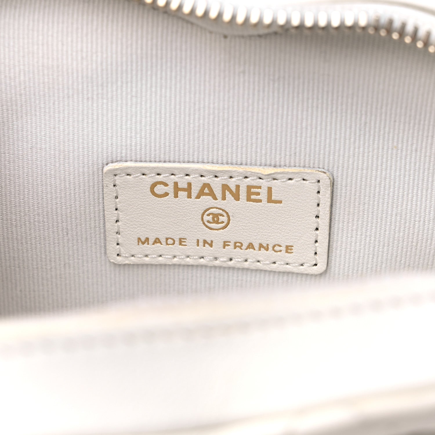 Chanel Lambskin Quilted CC In Love Heart Clutch With Chain White 6 of 13