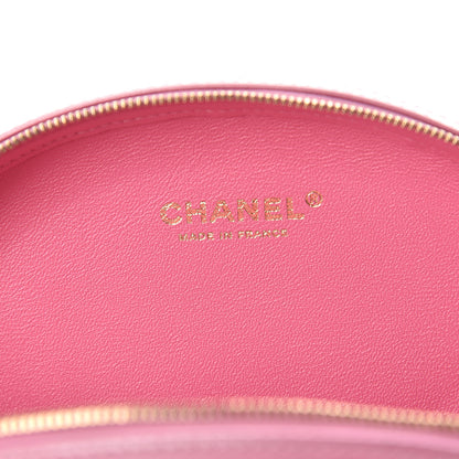 Chanel Calfskin Chevron Stitched Evening Bag Pink 5 of 8