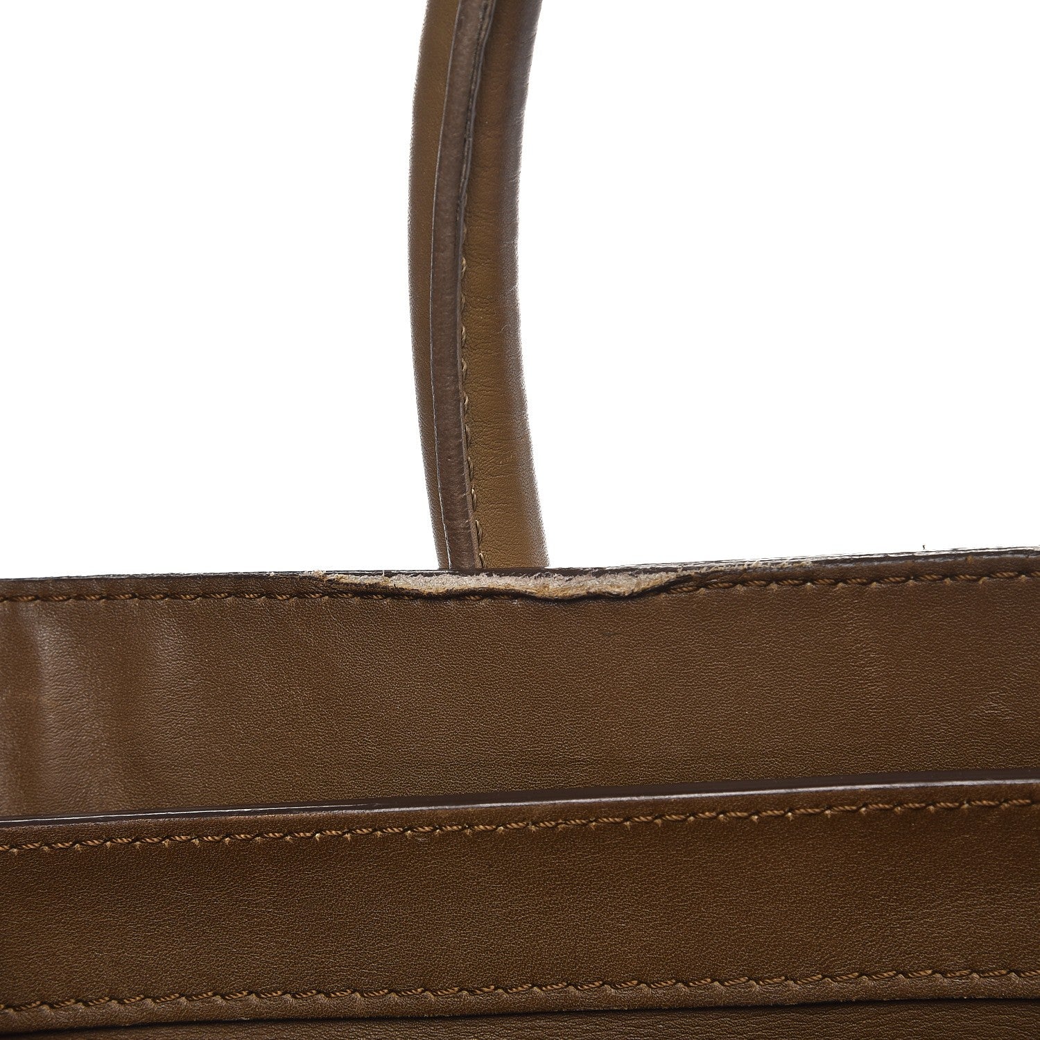 Celine Calfskin Linen Mini Tri-Color Luggage Khaki 8 of 22