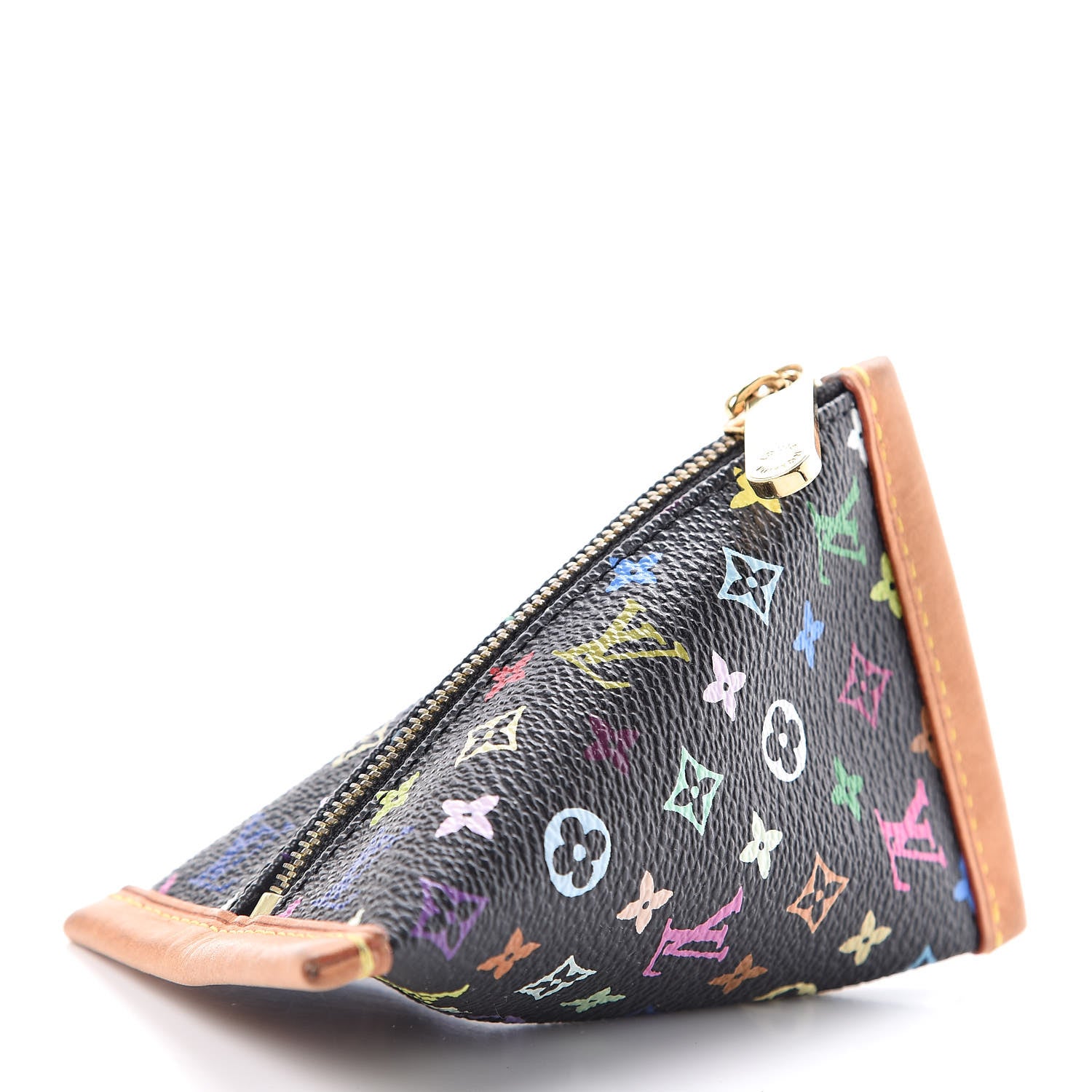 Louis Vuitton Monogram Multicolor Berlingot Coin Purse Black 3 of 8